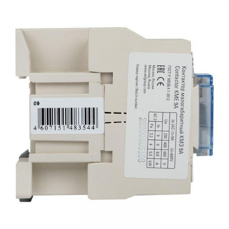Изображение Контактор КМЭ 9А кат. 220В AC 1НО EKF ctr-s-9-220