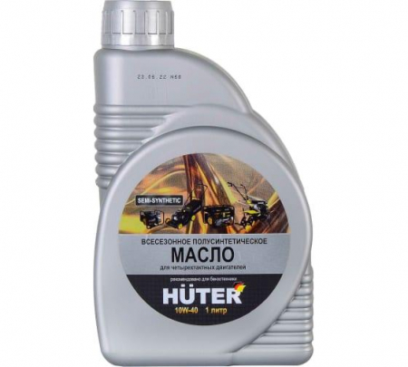Изображение Масло моторное 10W-40 полусинтетическое для четырехтактных двигателей для техники Huter 1л Ресанта 73/8/1/1