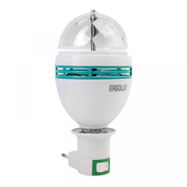 Изображение Лампа светодиодная DISCO 3Вт Е27 RGB 220-240В LED-A75DIS-3W-E27 Ergolux 14541