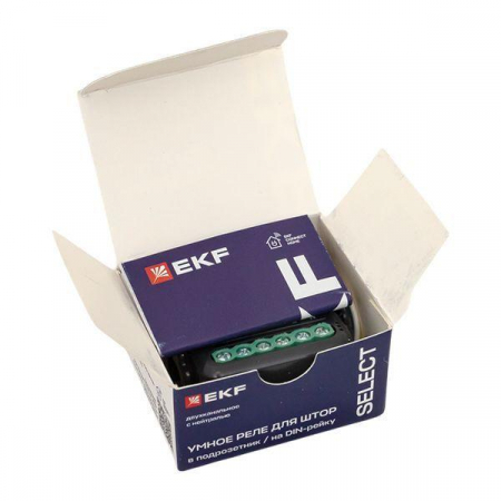 Изображение Реле умное для штор в подрозетник 2-канальное Zigbee Connect Select EKF scsh-2g-zb