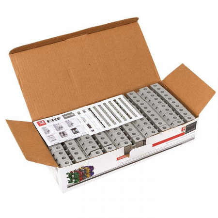 Изображение Колодка клеммная JXB-6/35 (50а) сер. EKF plc-jxb-6/35gy