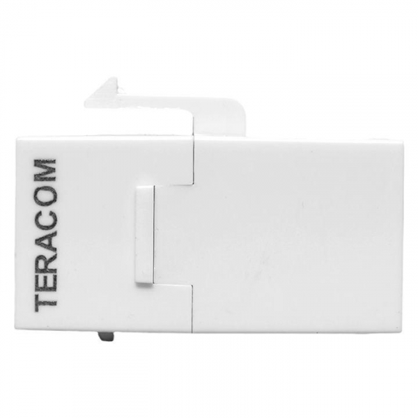 Изображение Адаптер проходной Keystone RJ45-RJ45 кат.5E неэкранир. TERACOM бел. EKF TRC-INLC-KSTN-5EUTP-WH