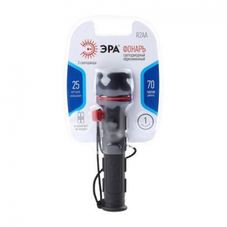 Изображение Фонарь R2AA обрезиненный (3LED 2хAA) ЭРА C0033735