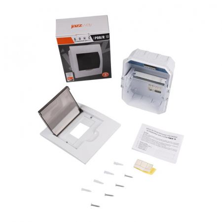 Изображение Бокс модульный встраив. PDB/R 1006 WH (ЩРВ-П- 6) IP41 пластик. Pro JazzWay 5071735