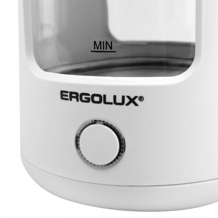 Изображение Чайник электрический ELX-KG08-C01 стекло/пластик 1.8л 220-240В 1800Вт бел. ERGOLUX 15334