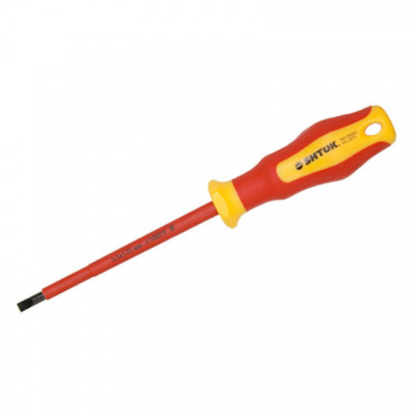 Изображение Отвертка 1000В SL 5.5х125мм (09202) SHTOK 376335