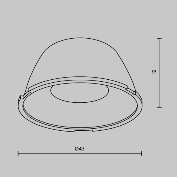 Изображение Линза для Alfa LED 24град. Maytoni LensD43-24