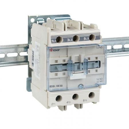 Изображение Контактор КМЭ 80А кат. 220В AC 1НО+1НЗ EKF ctr-s-80-220