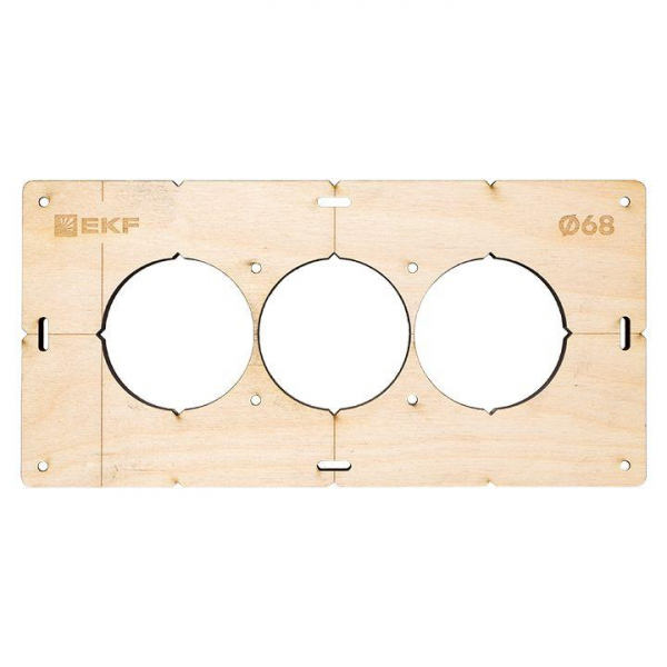 Изображение Комплект шаблонов для подрозетников d68мм Expert EKF sh-d68-k