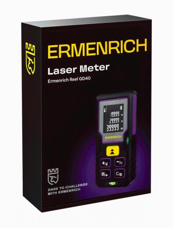 Изображение Рулетка лазерная Reel PLUS GD40 фиолет. Ermenrich 84643
