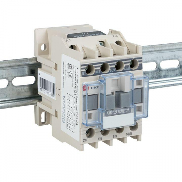 Изображение Контактор КМЭ 12А кат. 220В AC 1НЗ EKF ctr-s-12-220-nc