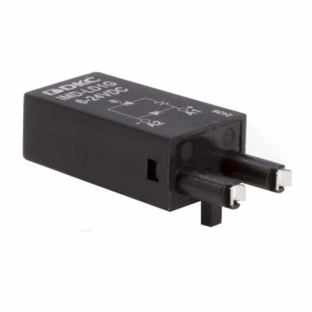 Изображение Модуль индикации и защиты LED зел.+диод (A1+) 6-24В DC DKC IMD-LD1G
