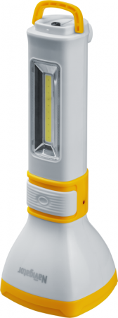 Изображение Фонарь 93 861 NPT-CP26-ACCU 1LED 2Вт+1COB 2Вт lead-acid 0.7А.ч пластик. NAVIGATOR 93861