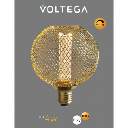 Изображение Лампа светодиодная Loft Led DP82293 4Вт 1800К E27 DIM Voltega 8566