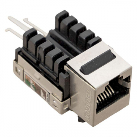 Изображение Модуль розеточный Keystone RJ45 кат.5E FTP экранир. 110 IDC 90град. TERACOM PRO EKF TRP-KSTN-SOCK-90D-5EFTP