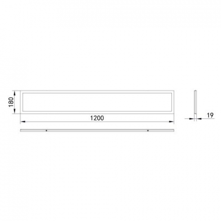Изображение Светильник светодиодный SPO-7-40-6K-P (4) 40Вт 6500К 1200х180х19 призма Эра Б0026973
