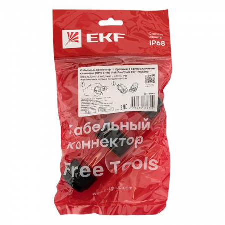 Изображение Коннектор кабельный I-образ. разъемный (СМК 5PIN) IP68 FreeTools PROxima EKF cct-smk5