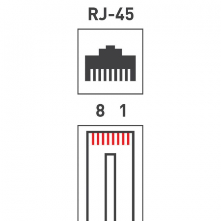 Изображение Джек компьютерный RJ45 (8P8C) кат.5E (уп.100шт) Rexant 05-1021